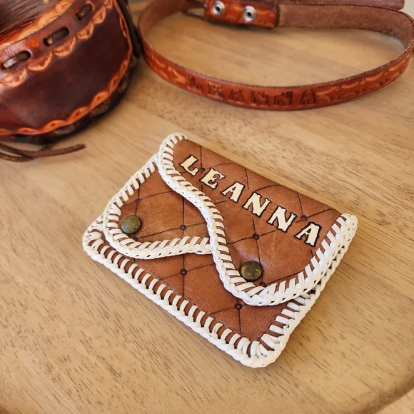 Handmade Leanna leather mini shoulder bag